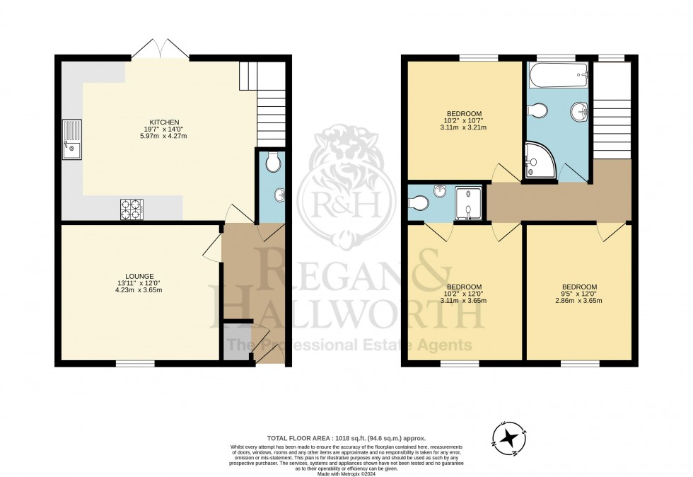 Floorplan for 48 Roby Mill, Roby Mill, WN8 0QF
