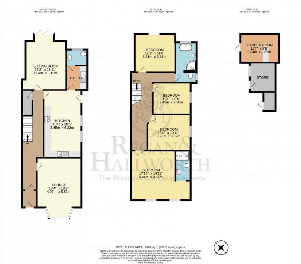Floorplan for Parsons Walk, Wigan, WN1 1RU