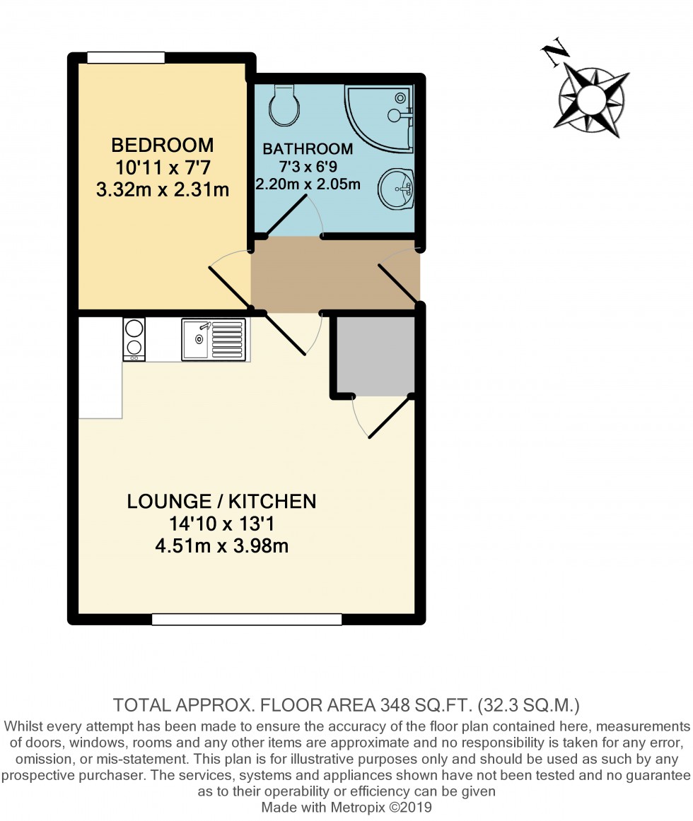 Floorplan for Flat 2, Dicconson Street, Wigan, WN1 2AS