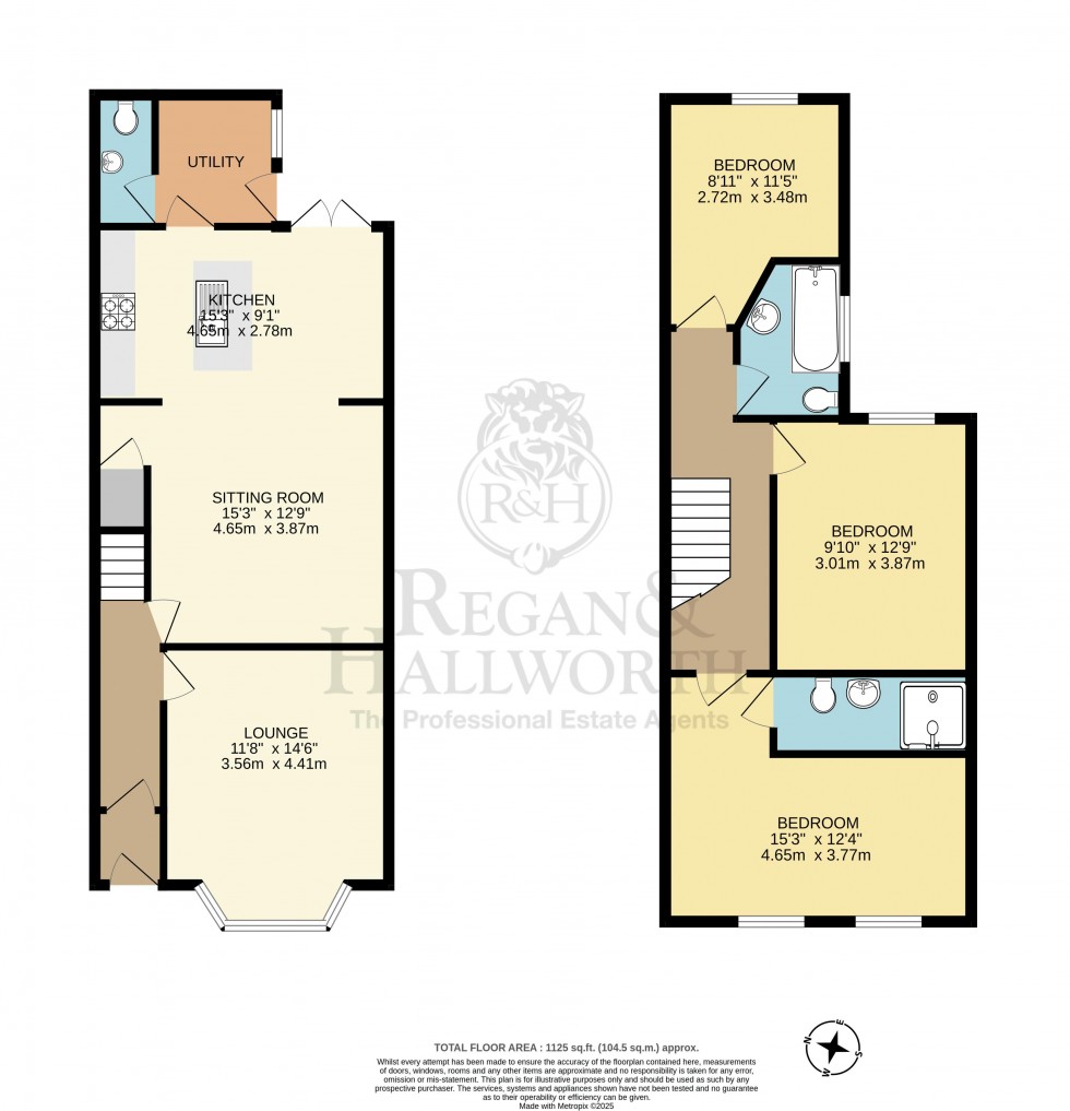 Floorplan for Hodges Street, Gidlow, WN6 7JD