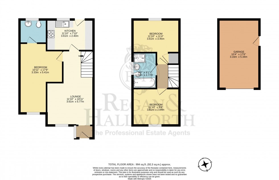 Floorplan for Burlton Grove, Aspull, WN2 1HH