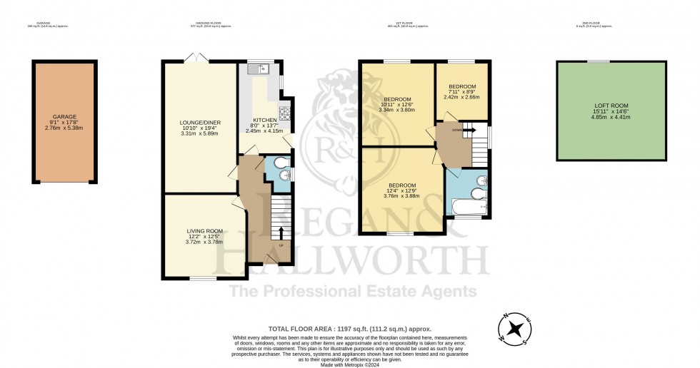 Floorplan for Whitley Crescent, Whitley, WN1 2QS