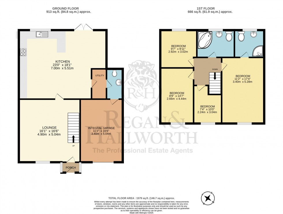 Floorplan for Longbrook, Shevington, WN6 8DB
