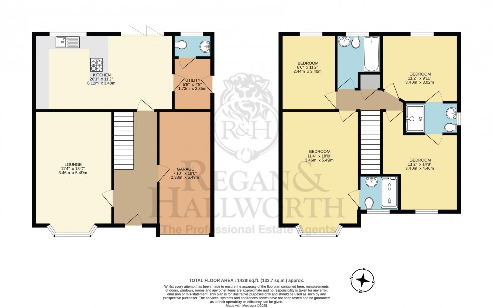 Floorplan for Hewlett Way, Westhoughton, BL5 2QZ