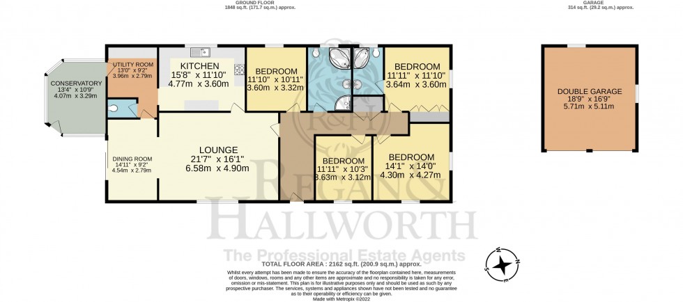 Floorplan for Bradshaw Lane, Mawdesley, L40 3SE