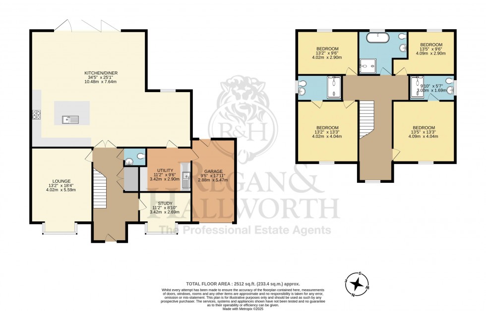 Floorplan for Town Lane, Charnock Richard, Chorley, PR7 5HP