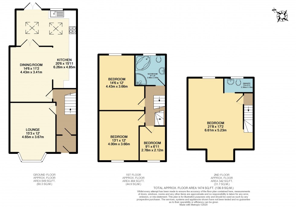 Floorplan for Swinley Lane, Swinley, WN1 2EB
