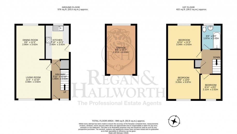 Floorplan for West View, Parbold, WN8 7NT