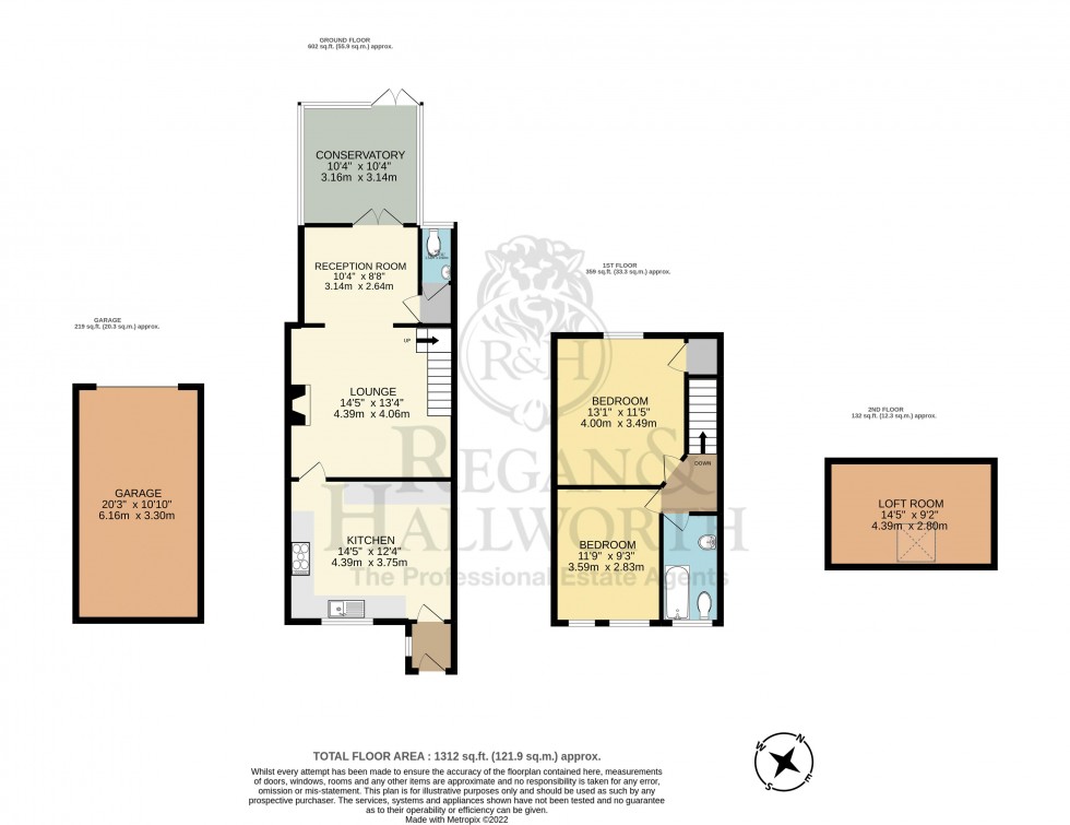 Floorplan for Canal Row, Haigh, WN2 1NA