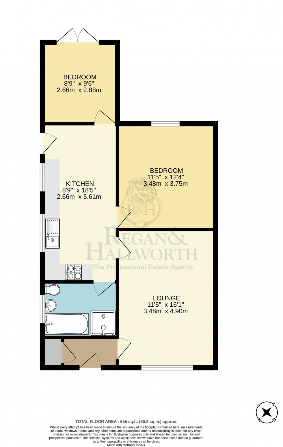 Floorplan for Lincoln Drive, Aspull, WN2 1XB