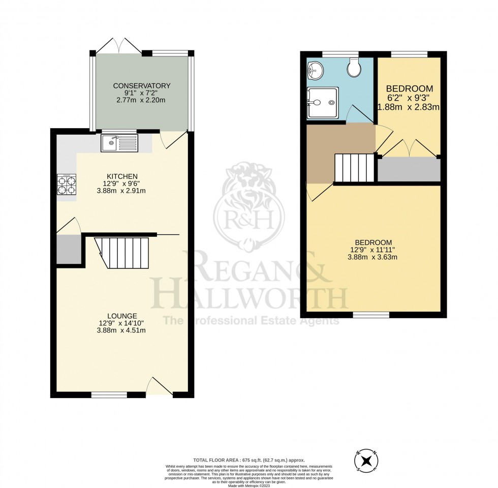 Floorplan for Heaviley Grove, Horwich, Bolton, BL6 7QG