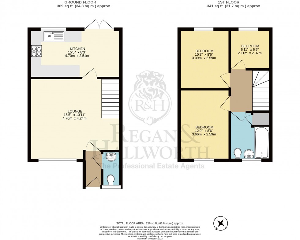 Floorplan for Maiden Close, Skelmersdale, WN8 8JL