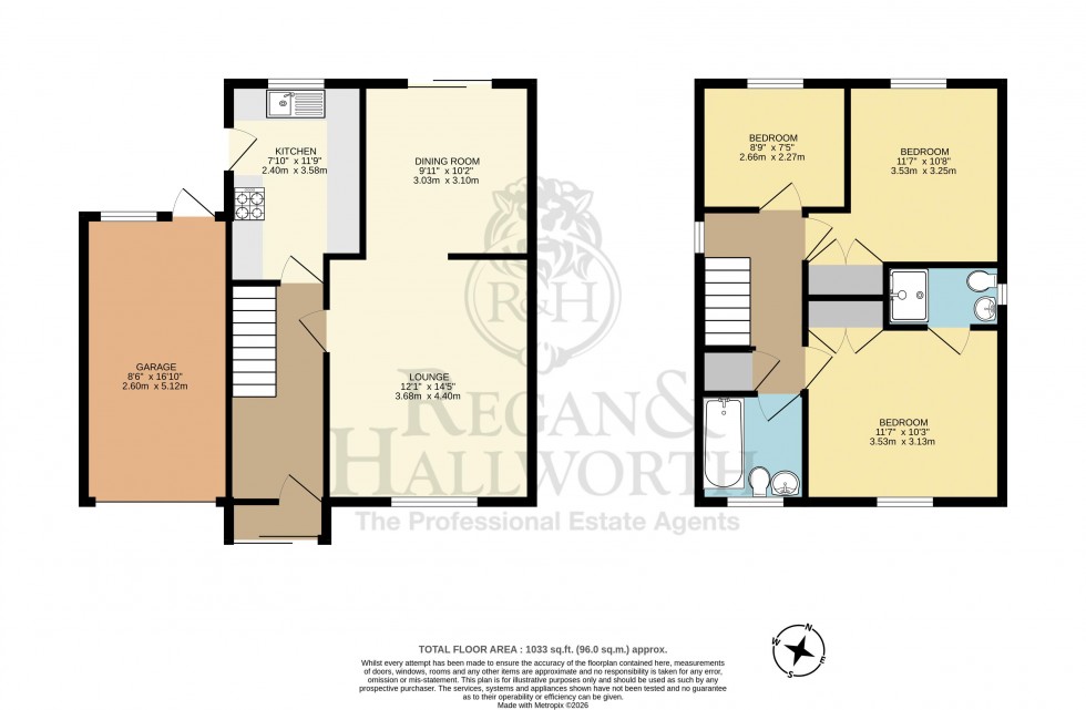 Floorplan for Langholm Close, Wigan