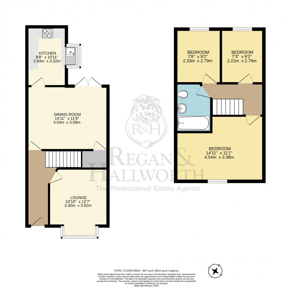 Floorplan for Warnford Street, Swinley, WN1 2EQ