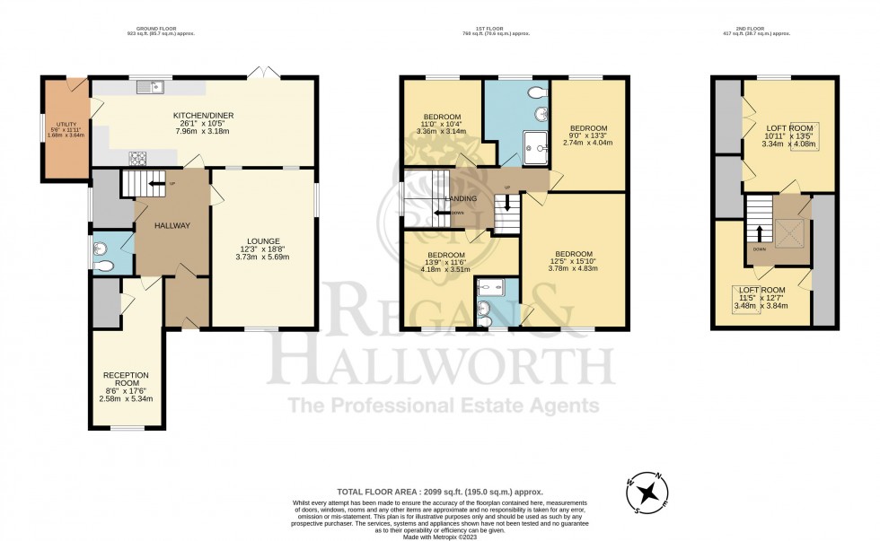 Floorplan for Alderbrook Drive, Parbold, WN8 7HF