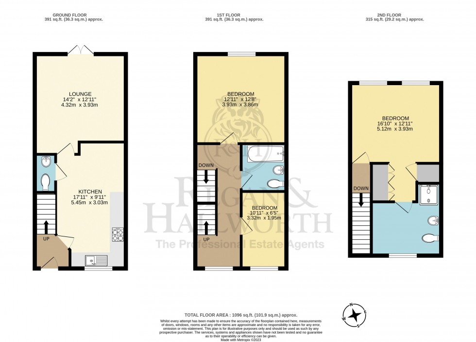 Floorplan for Bannister Court, Shevington, WN6 8GE