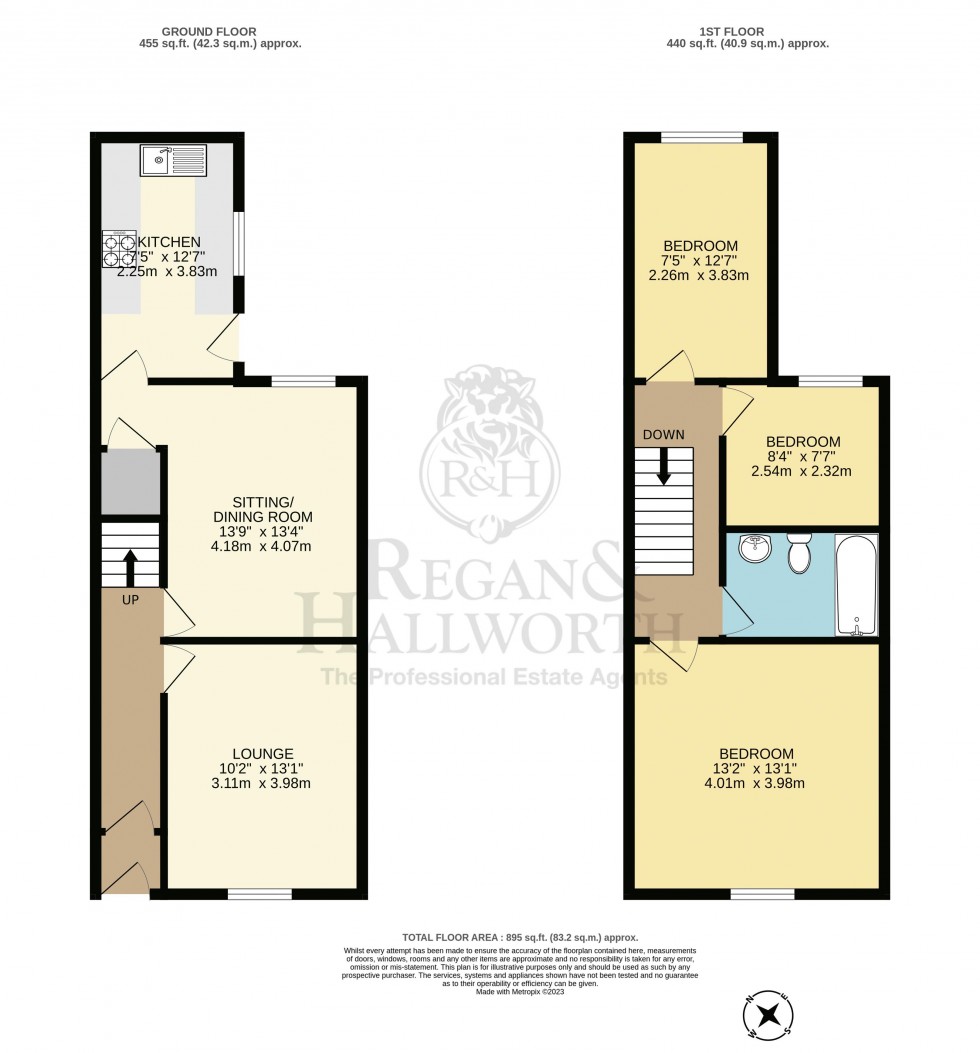 Floorplan for Morden Avenue, Ashton-In-Makerfield, WN4 9PT