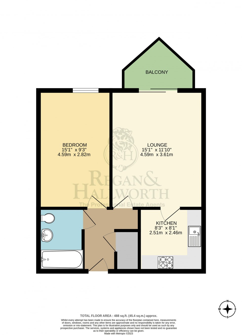Floorplan for Mountbatten Close, Preston, PR2 2XD