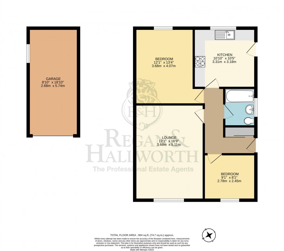 Floorplan for The Hazels, Coppull, PR7 5BN