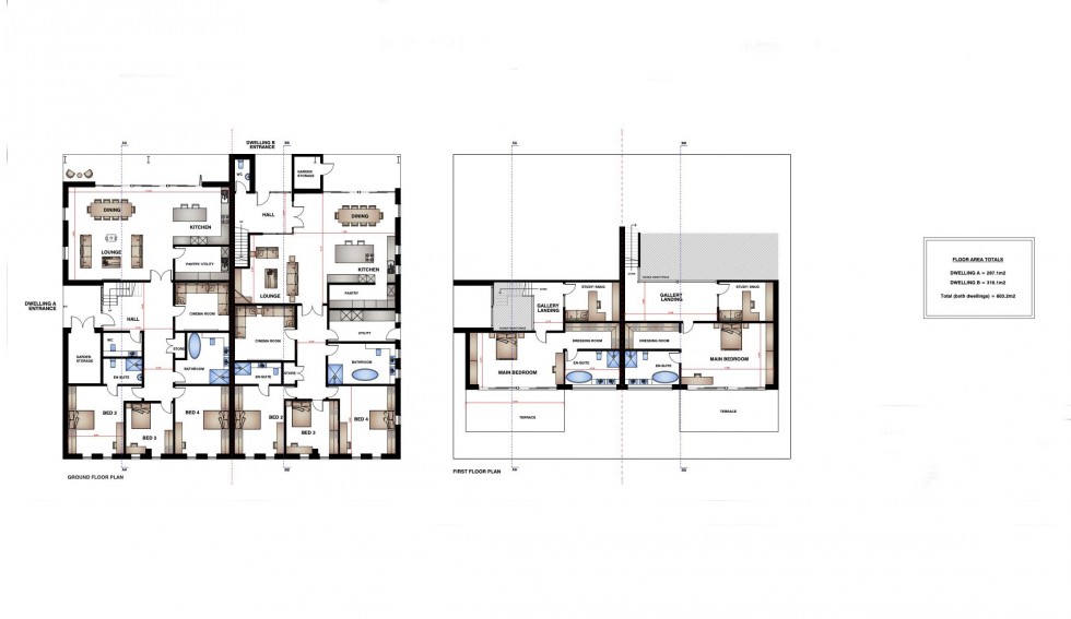 Floorplan for Dwelling B, Langtree Hall Farm Barn, Langtree Lane, Standish, WN6 0QQ