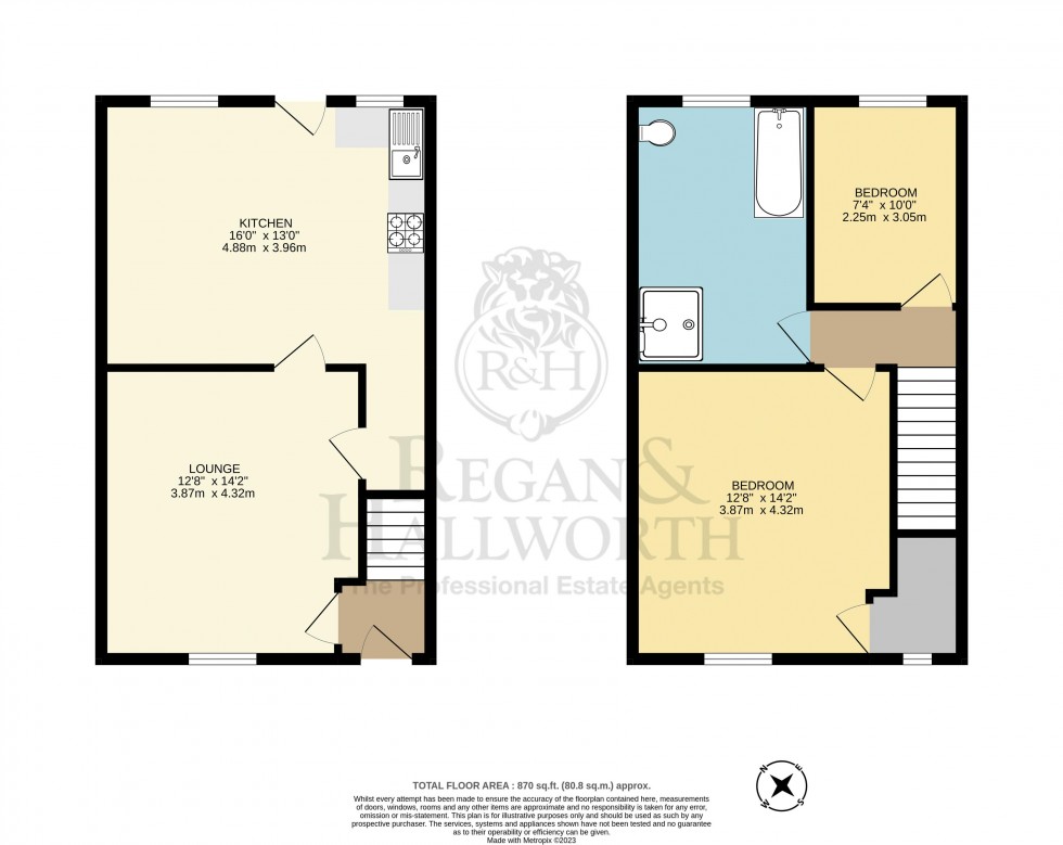Floorplan for The Green, Eccleston, PR7 5SU