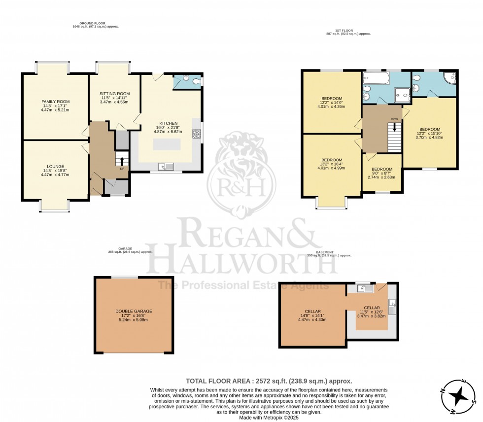 Floorplan for Grove Road, Upholland, WN8 0LH