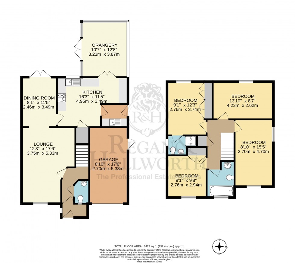 Floorplan for Middlecot Close, Orrell, WN5 8SQ