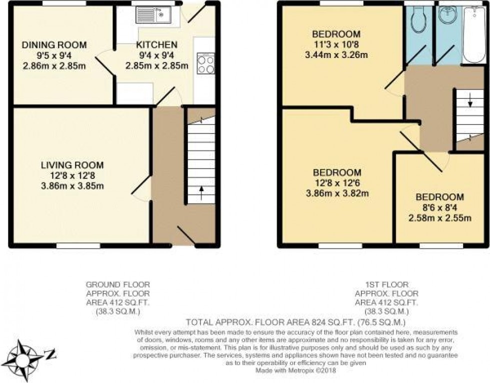 Floorplan for Burns Close, Poolstock, WN3 5HX