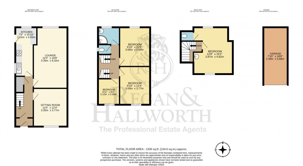 Floorplan for Wynnstay Avenue, Lydiate, Liverpool, L31 0BG