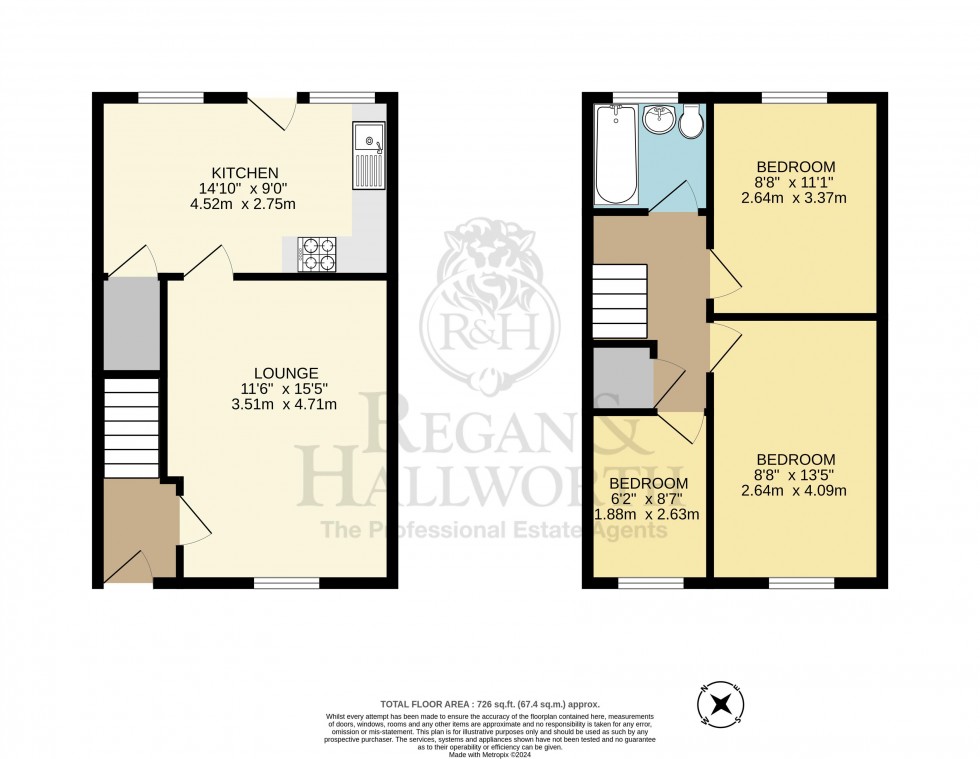 Floorplan for Hollington Way, Winstanley, WN3 6LS