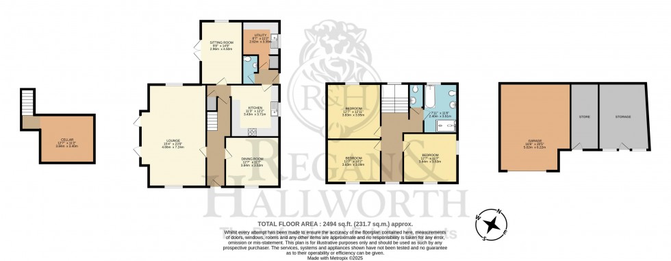 Floorplan for Greenslate Villa, Moss Road, Billinge, WN5 7BS
