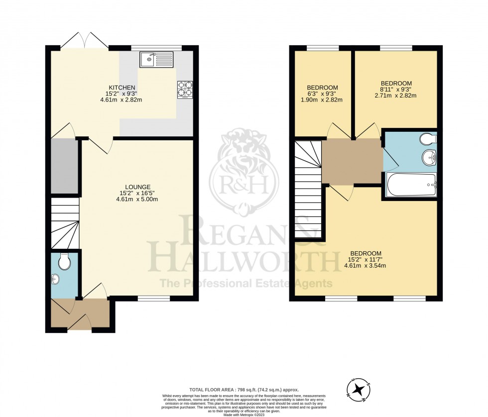 Floorplan for Zara Court, Haydock, WA11 0TD
