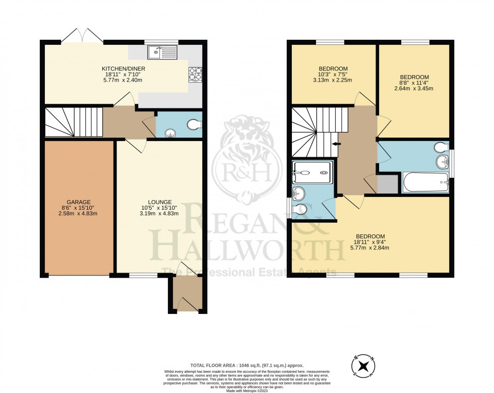 Floorplan for Fairway, Standish, WN6 0UY