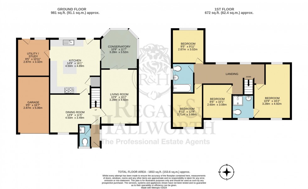 Floorplan for Holbeach Close, Hindley, WN2 3XQ