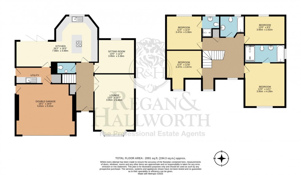 Floorplan for Pilgrims Way, Standish, WN6 0AJ