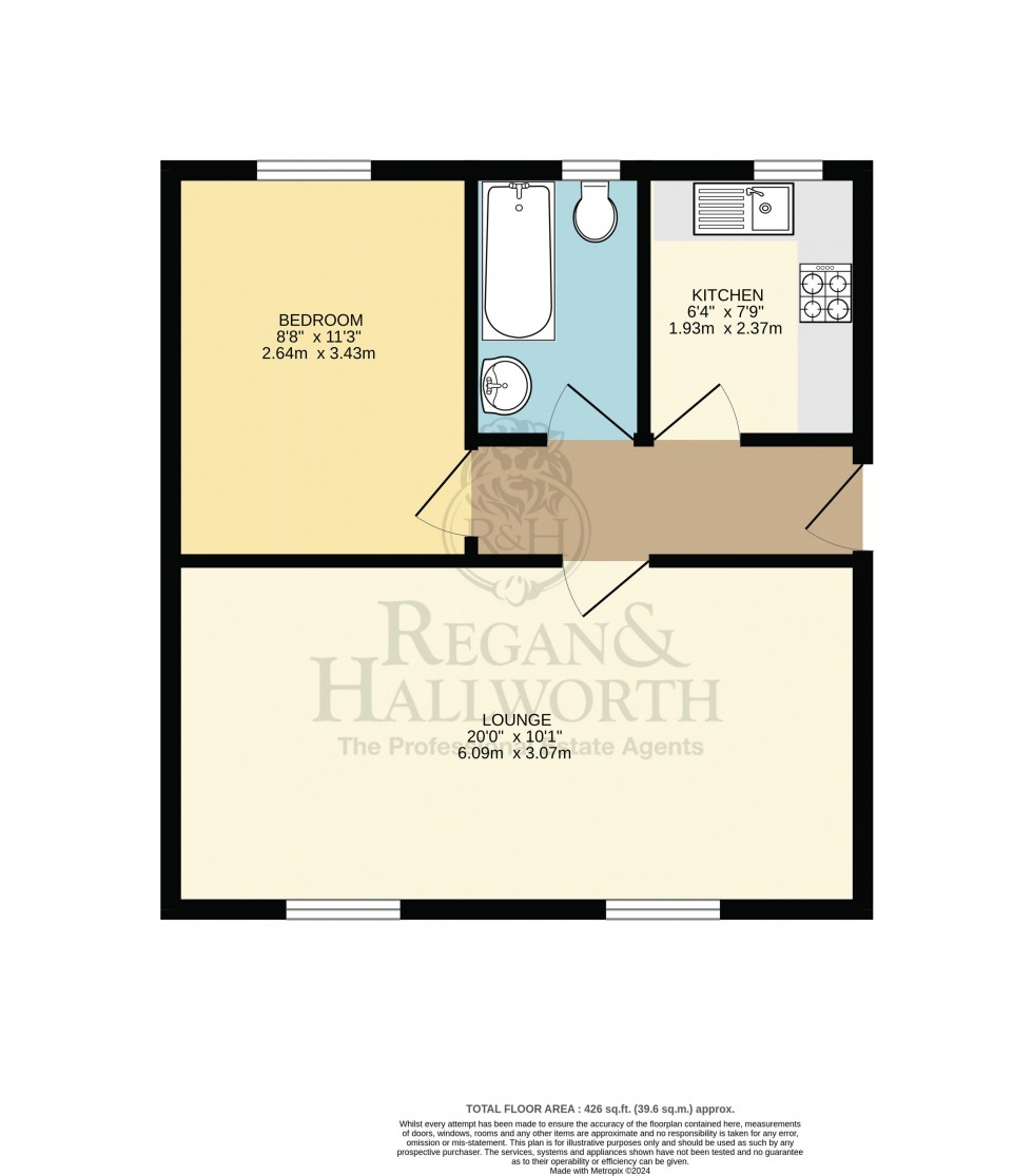 Floorplan for St. James Court, Standish, WN6 0JQ
