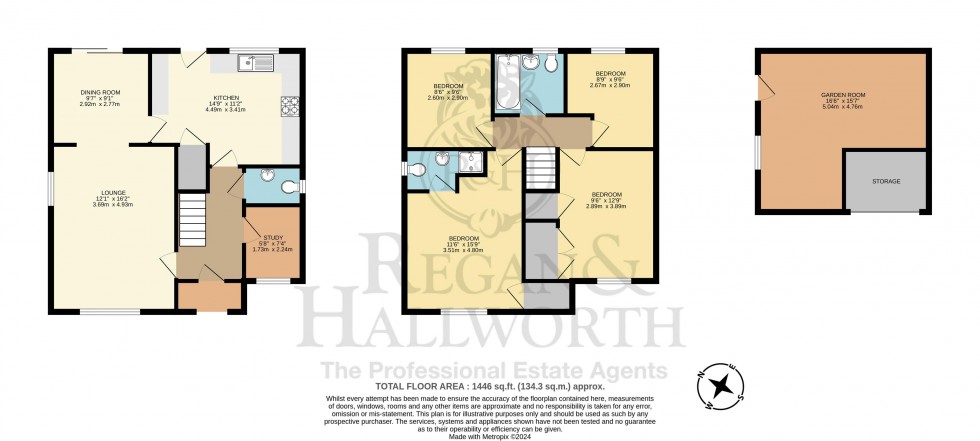 Floorplan for Belfry Crescent, Standish, WN6 0XY
