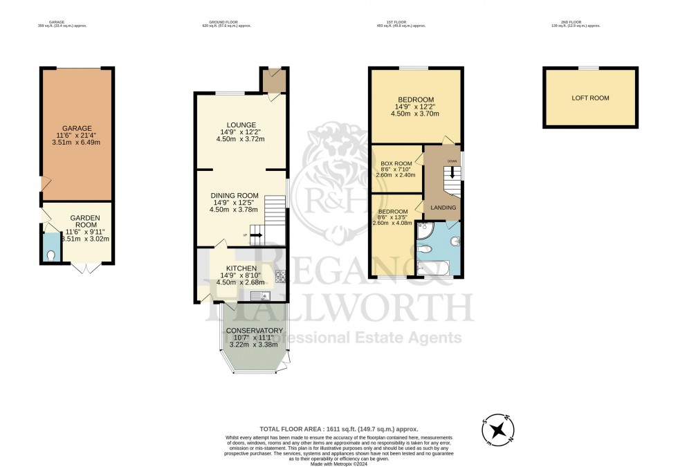 Floorplan for Mossy Lea Road, Wrightington, WN6 9RN