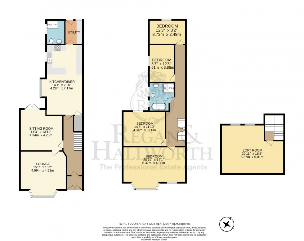 Floorplan for Somerville Road, Whitley, WN1 2RX