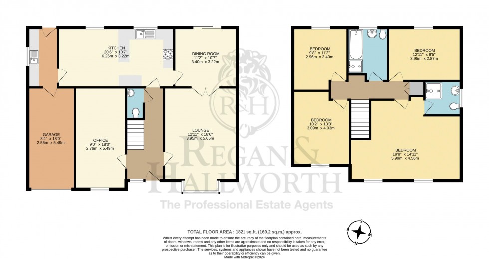 Floorplan for The Fairways, Skelmersdale, WN8 6UG