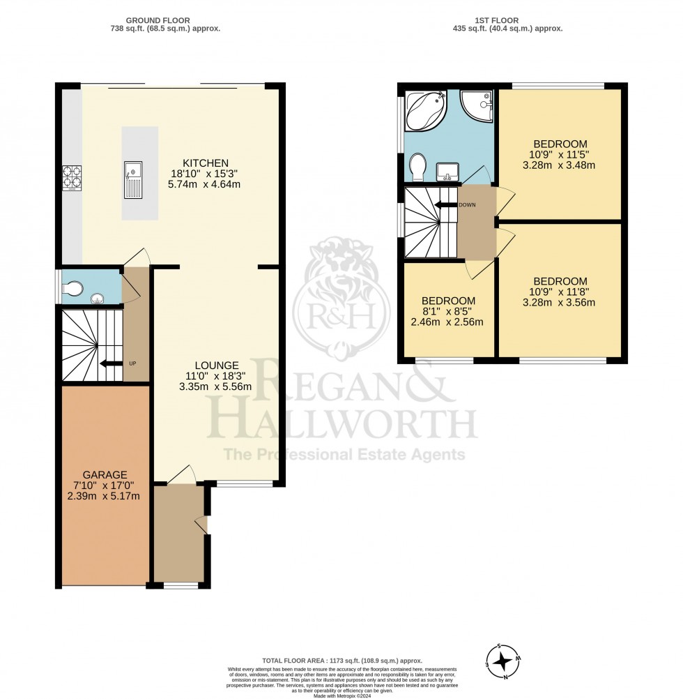 Floorplan for Roby Well Way, Billinge, WN5 7PP