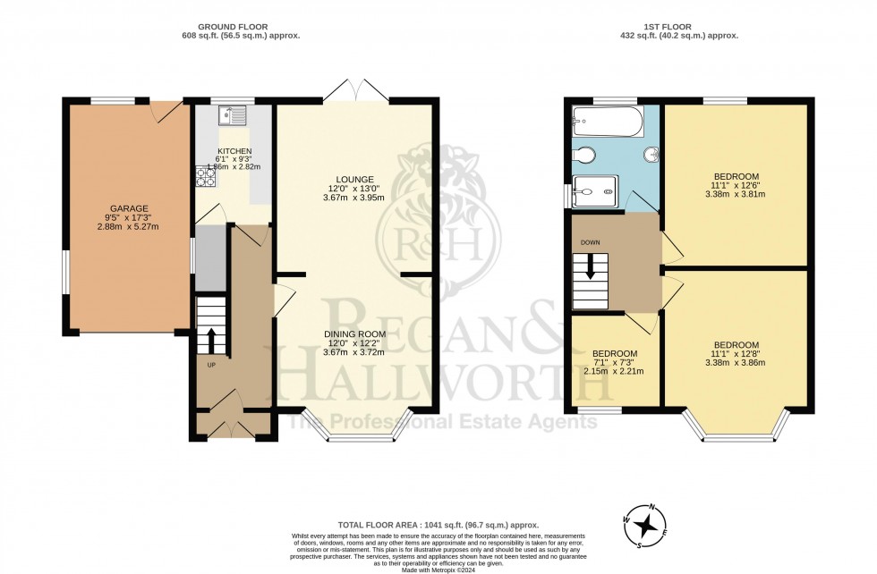Floorplan for Abbey Drive, Orrell, WN5 8RW