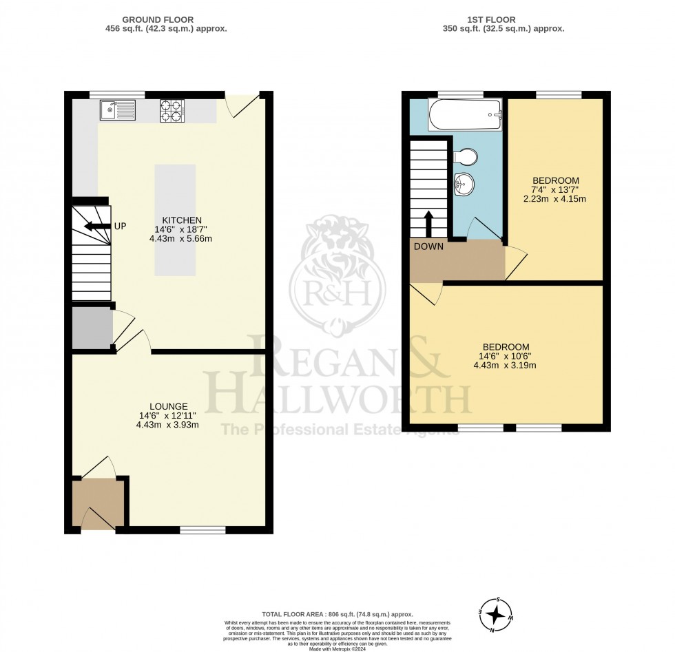 Floorplan for Ormskirk Road, Upholland, WN8 0AH