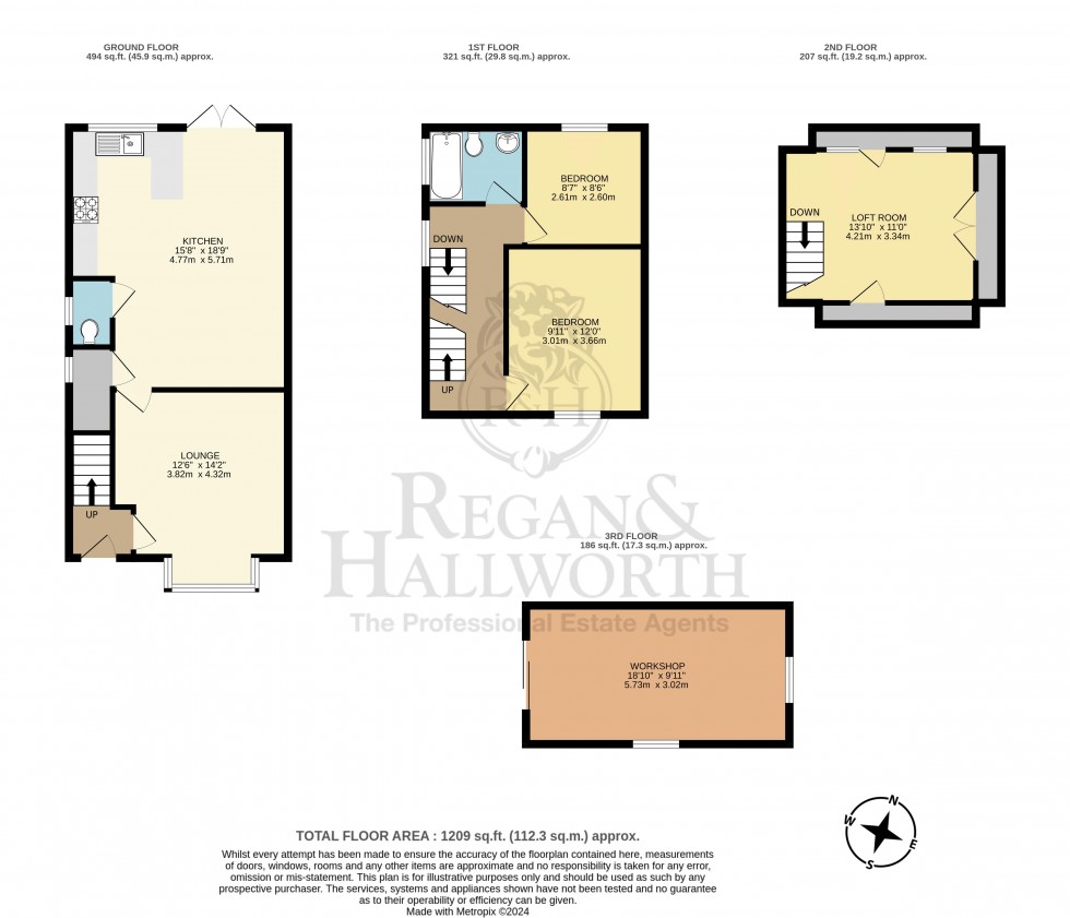 Floorplan for Pepper Lane, Standish, WN6 0PT