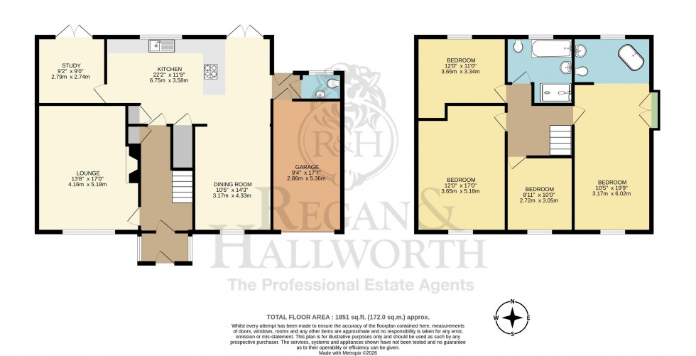 Floorplan for Spencer Road, Whitley, WN1 2QP