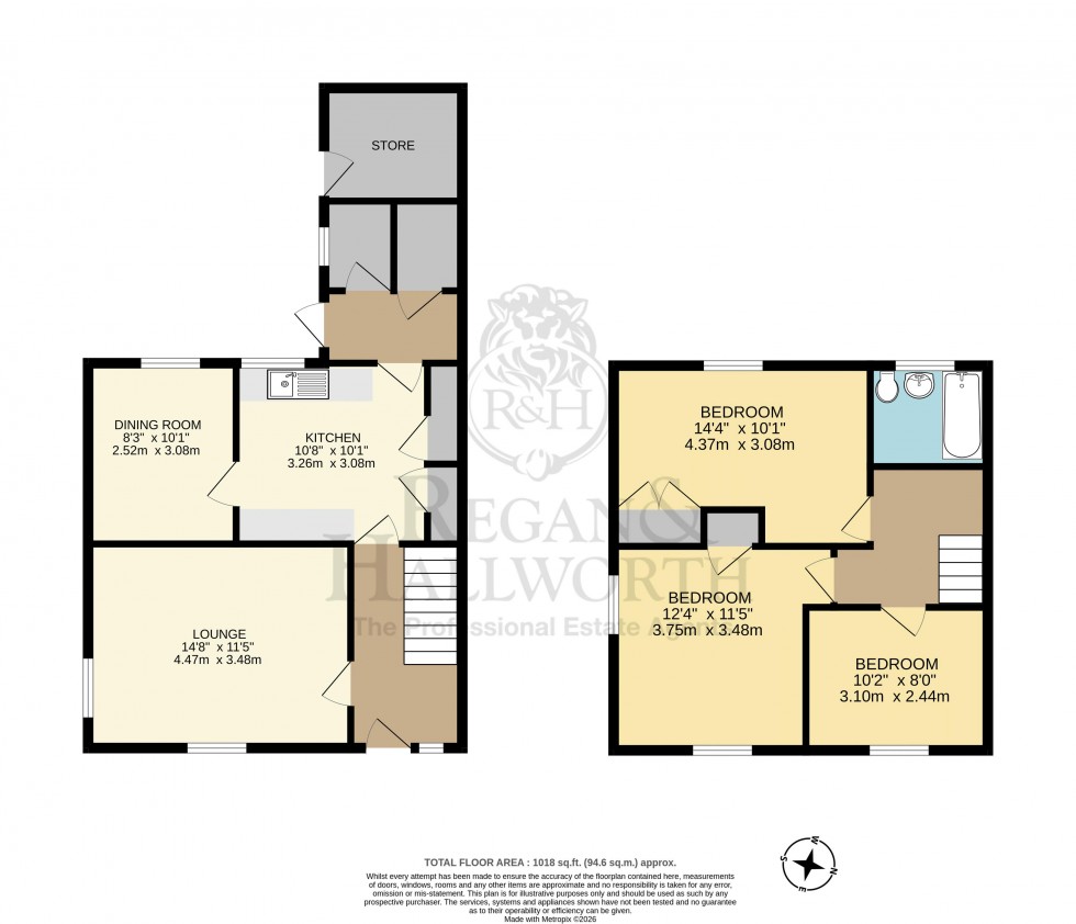 Floorplan for Bankside, Ashton-In-Makerfield, Wigan, WN4 0DU