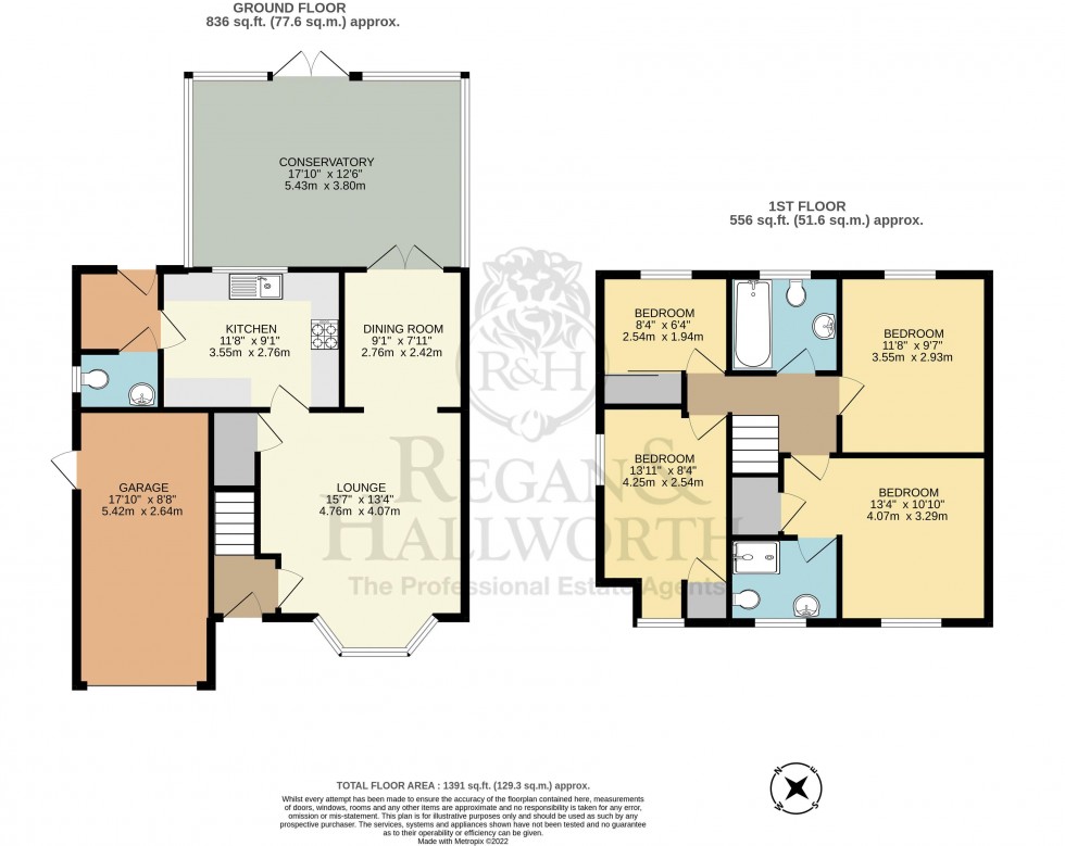 Floorplan for Westbourne Close, Ince, WN3 4JE