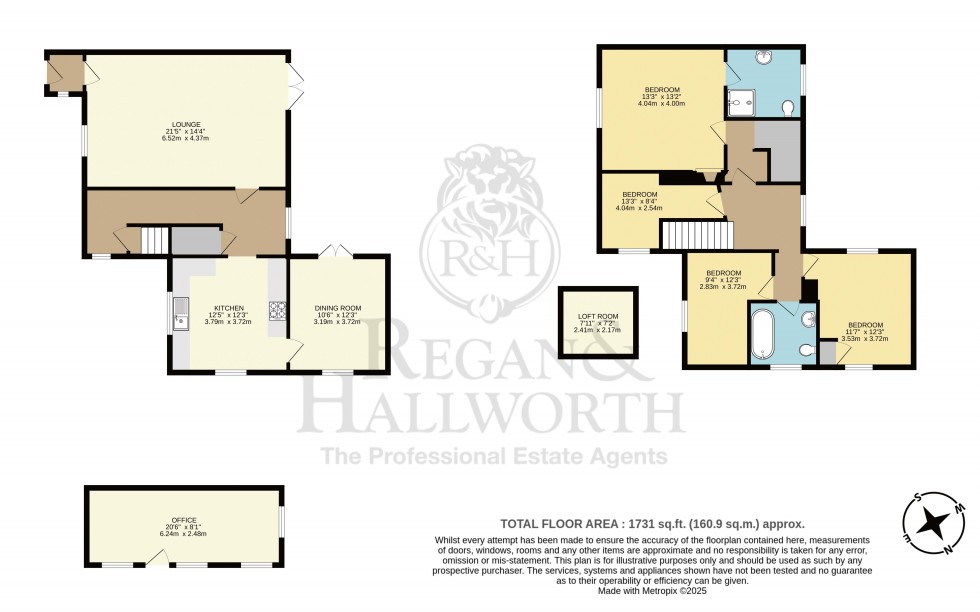 Floorplan for Dog In The Wall Cottage , Sennicar Lane, Haigh, WN2 1LS