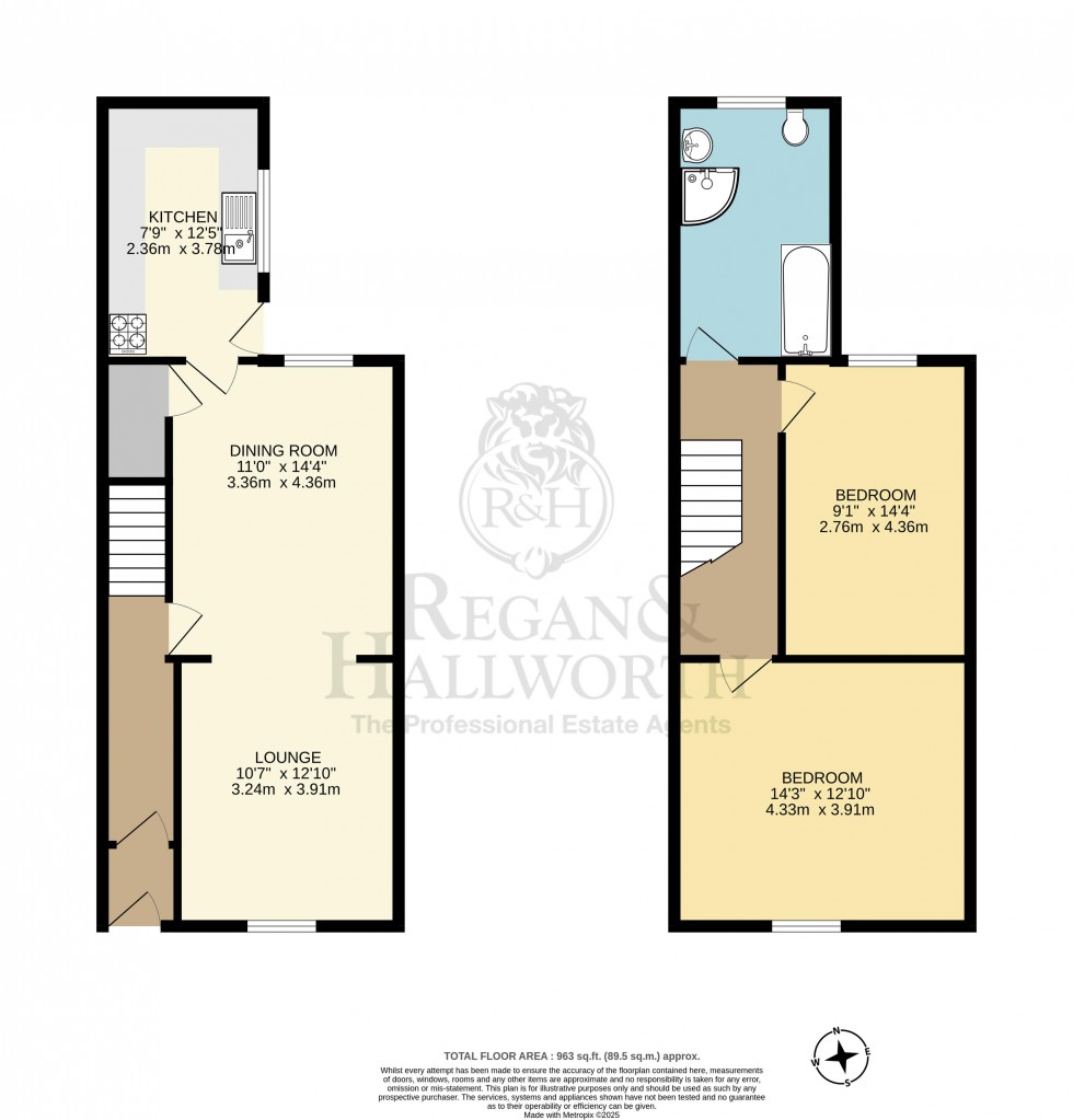 Floorplan for Princess Road, Ashton-In-Makerfield, WN4 9DD
