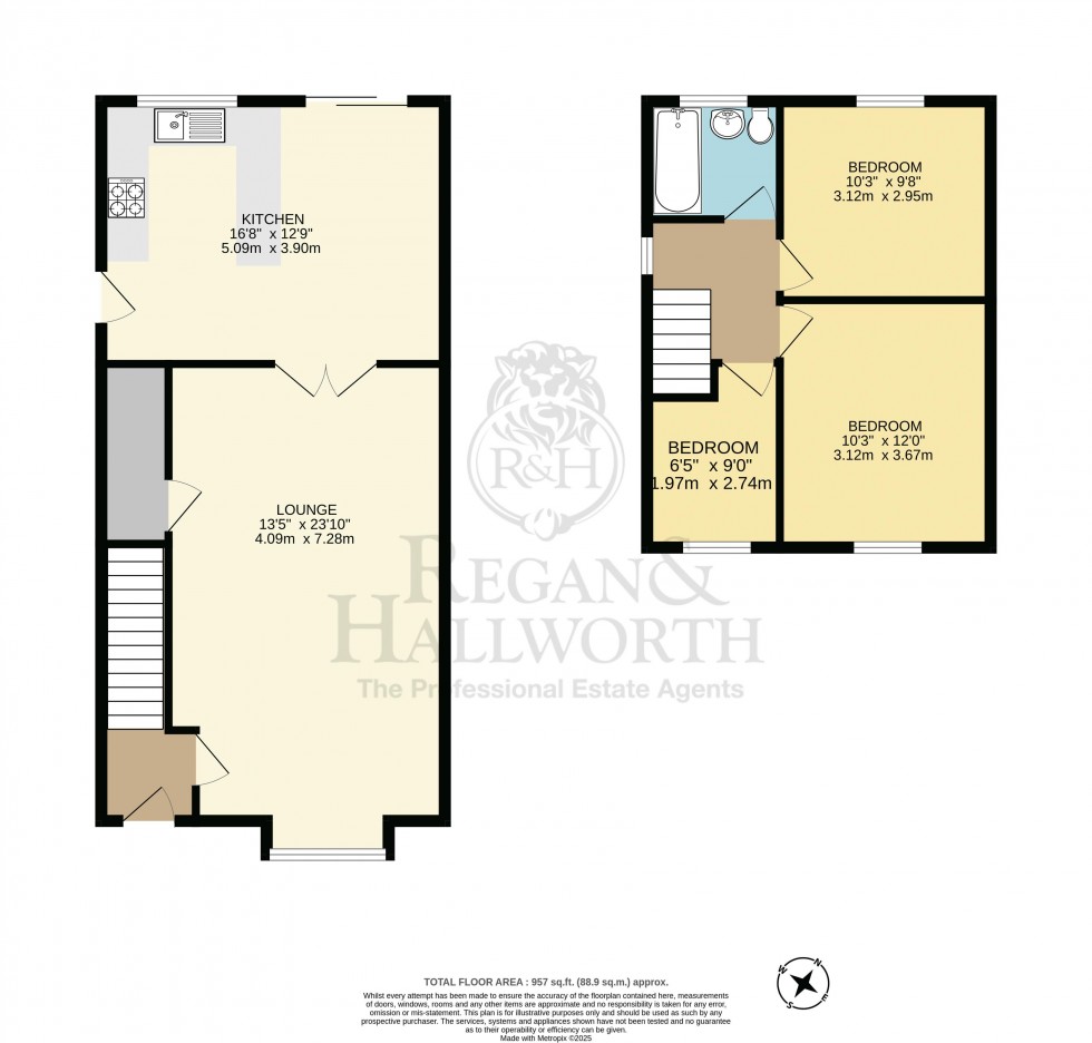 Floorplan for Greenland Avenue, Standish, WN6 0TH